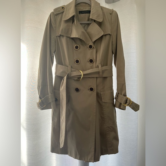 Zara Trench-coat Size M Gently Worn - Picture 1 of 8